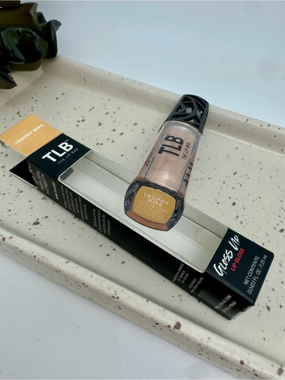The Lip Bar Beauty Gloss Up Lip Gloss Trophy Wife - Vegan - New In BoX